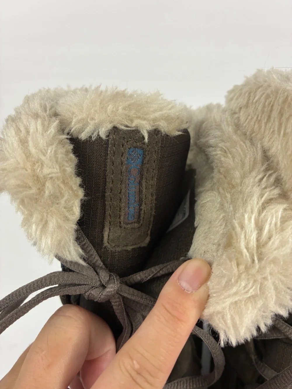 Columbia Ice Maiden II Boots 5.5 Waterproof Snow Rain Brown Lace-up Faux Fur